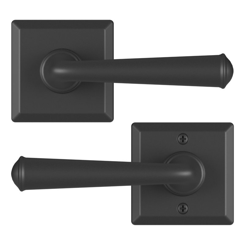 Federal Door Lever with Rosette, Right