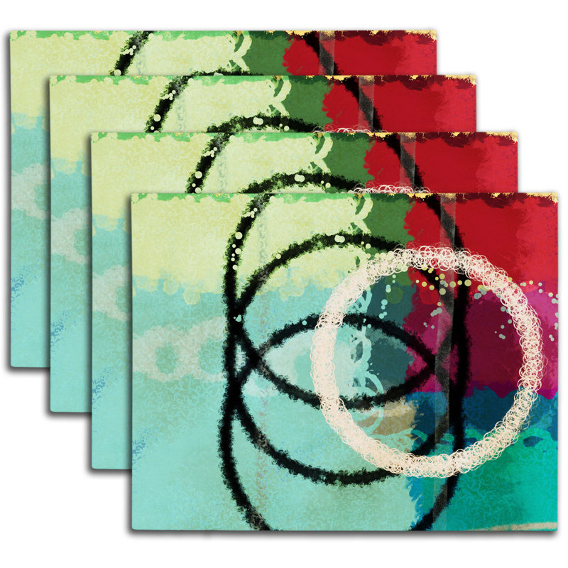 Polyester Abstract Rectangle Placemat