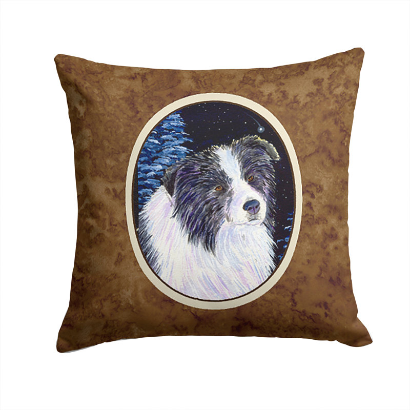 Coussin décoratif intérieur / extérieur Starry Night Border Collie