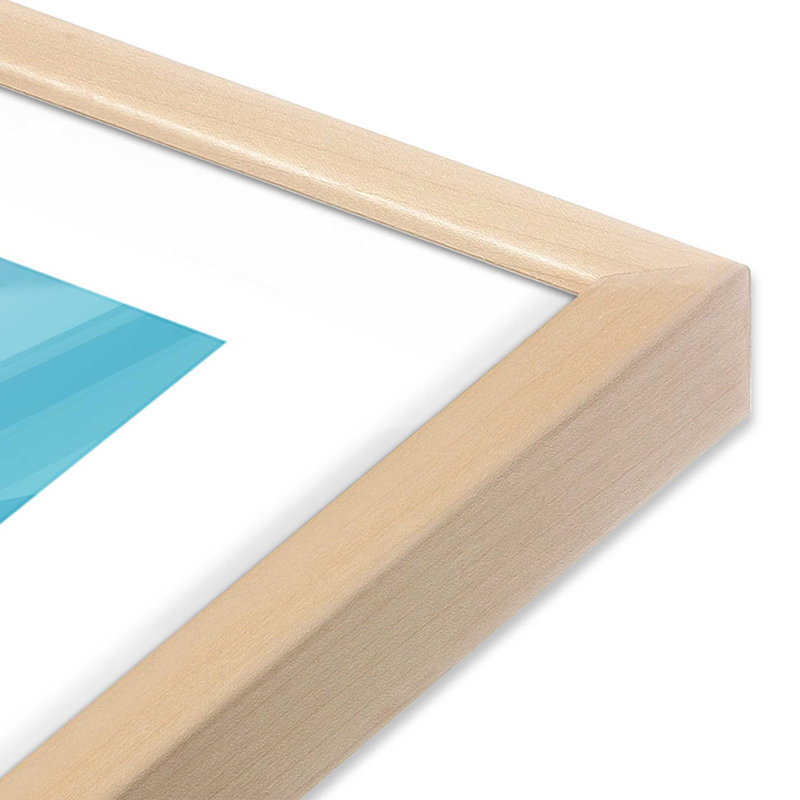 Aspen Colorado Travel, reproduction d'affiche dans un cadre, Raw Maple Framed, H 37 po x l 25 po x P 1,25 po