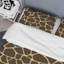 Ensemble de housse de couette en microfibre brun / beige 3 pièces-877162389