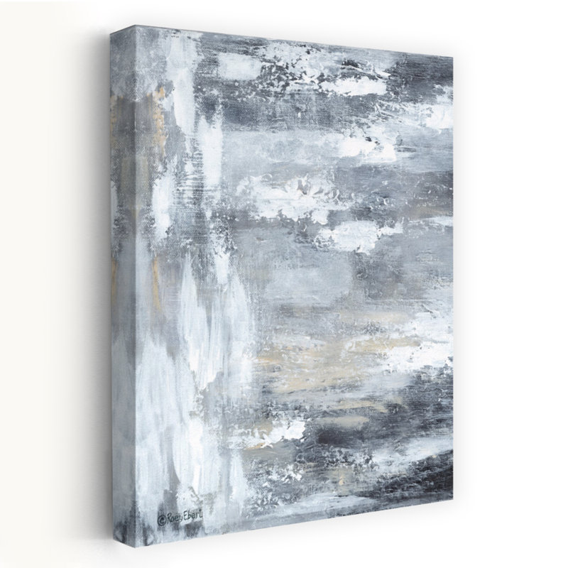 «Rain Puddles», art contemporain abstrait, 24" H x 16" W
