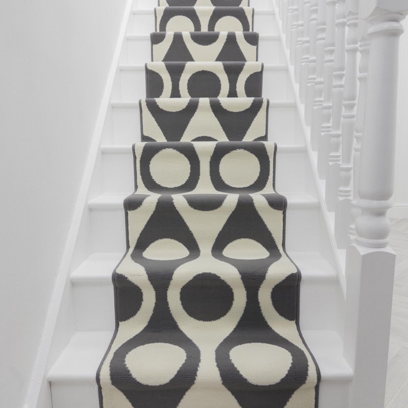 Stair Runner Geometric Shapes Area Rug, Stair Runner 60 x 630 cm