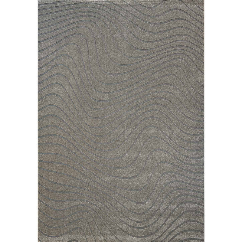 Geo Area Rug, Abstract, Taupe, Rectangle 133cm  x 195cm