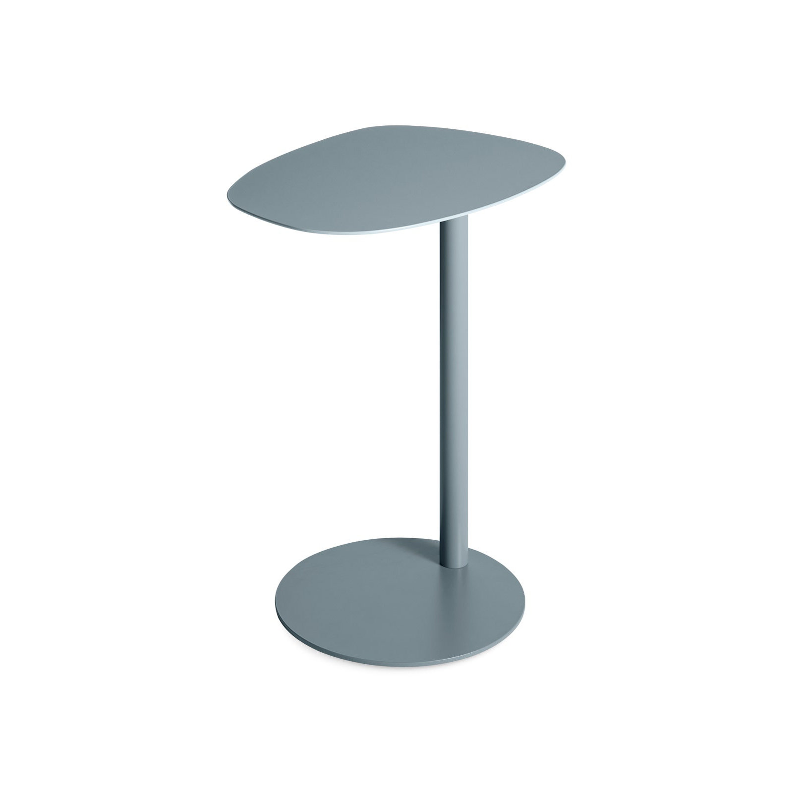 Swole Single End Table, 25" H x 20" W x 15" D, Gray Blue