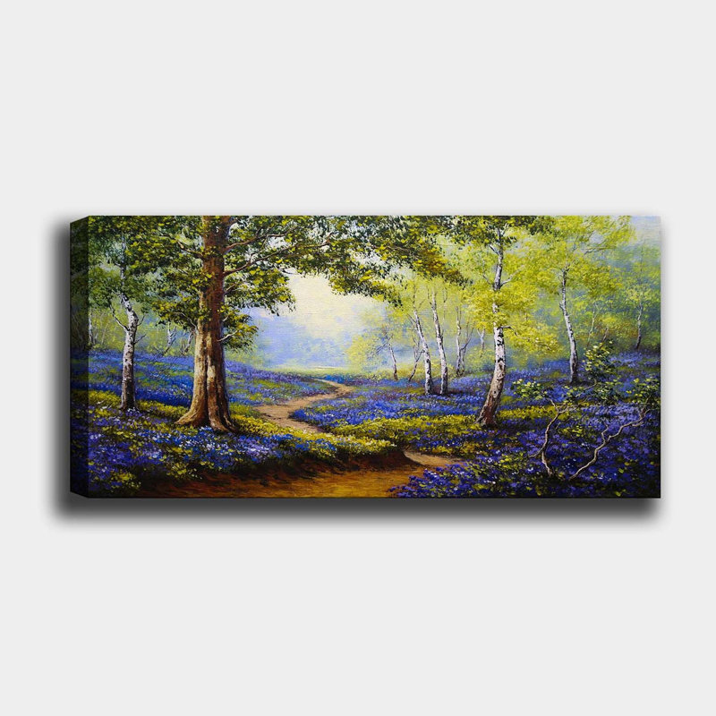 Superbe peinture sur toile décorative de 19,7 po x 47,2 po | 100% toile, cadre 100% bois (épaisseur: 1,2 po) | Idéal pour le salon, la chambre à coucher et le bureau | Couleurs éclatantes et conception unique
