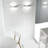 Domino Inox 3-Light Flush Mount