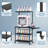 HOMGILT 3D Printer Stand, Heavy Duty 3D Printer Table Stand with Filament Storage Rack, T-Shaped Spools Holder Rack with Wheels,3D Printer Workbench for 3D Printing Studio