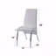 Ensemble de 2 chaises de salle à manger, fauteuil d'appoint en cuir synthétique et finition chromée