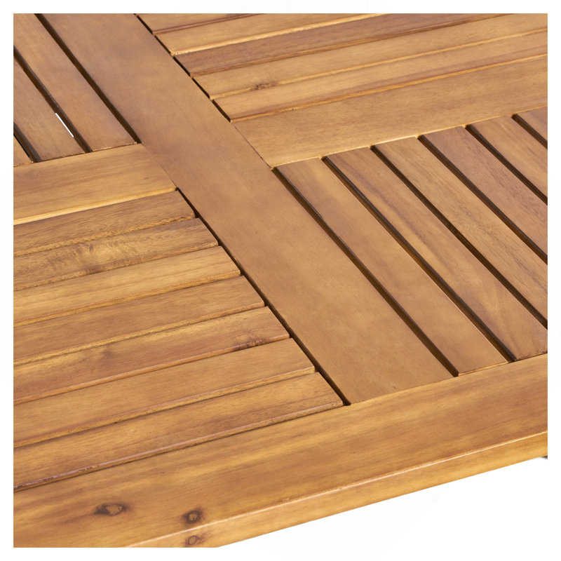 Acacia Wood 70" Dining Table, Teak