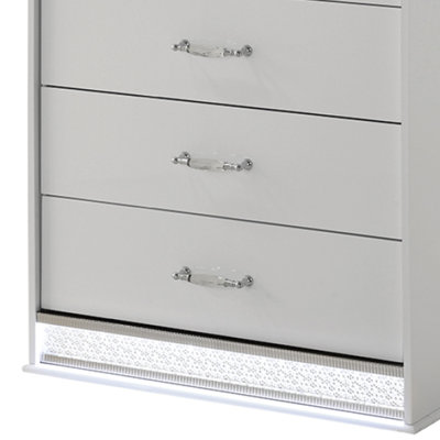 Lashell 5-Drawer Chest with LED Lighting