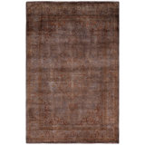 Overdyed One-of-a-Kind 4' 8" X 7' 1" Hand Knotted Area Rug