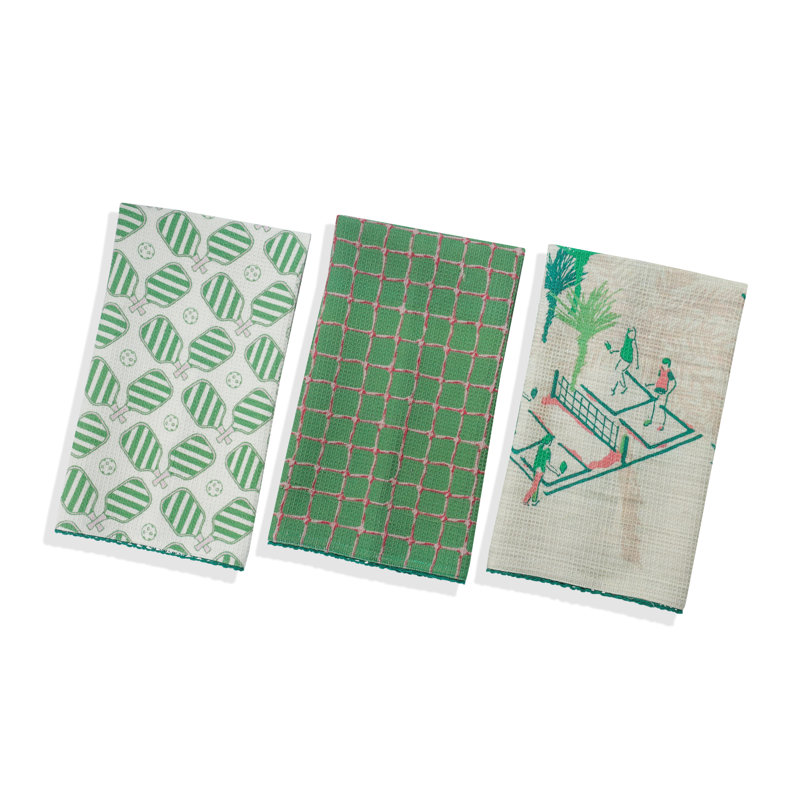 Ensemble de serviettes de cuisine Pickleball
