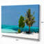 Plage avec sable blanc et eau turquoise - reproduction de photo sur toile tendue-18268297