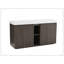 Meuble-lavabo autoportant en chêne fumé GALAN60F-129465489