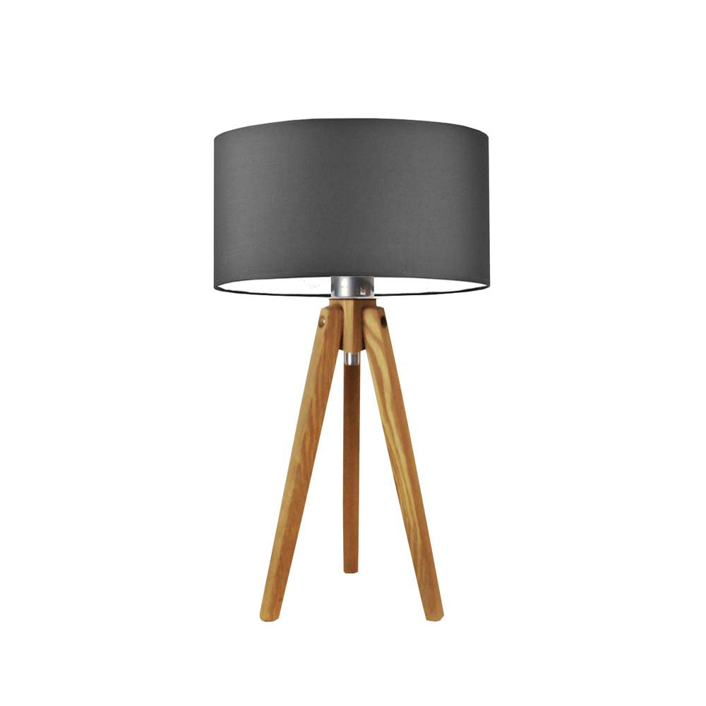 Balinas Solid Wood Tripod Lamp