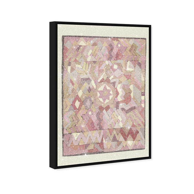 Tapestry Boehme Print by Oliver Gal, 46"H x 31"W, Black Floater Frame