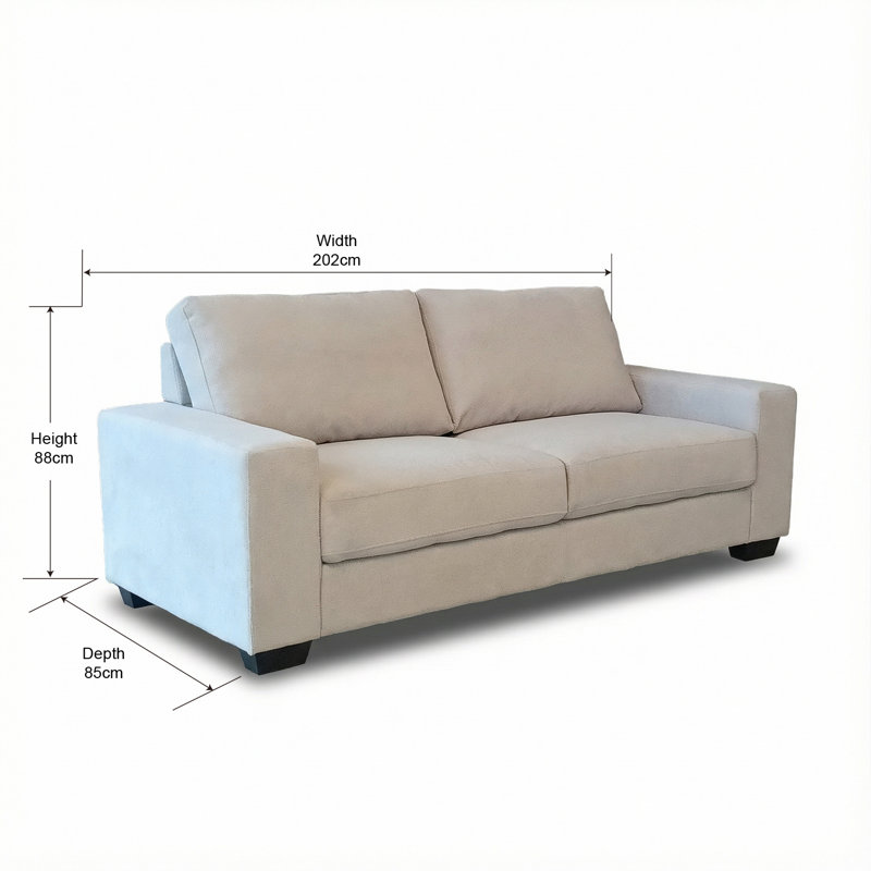 Cotton Blend Sofa, 3