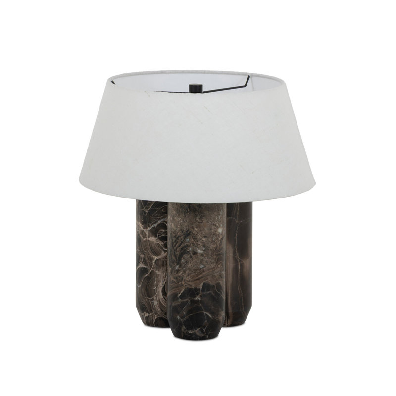 Bremen Table Lamp, Rocky Brown Marble