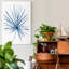 Reproduction d’art sur toile tendue « Indigo tropical Leaves II »-377539535