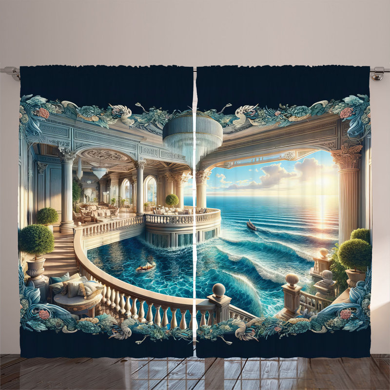 Semi Sheer Curtain Pair, 54'' W x 90'' L