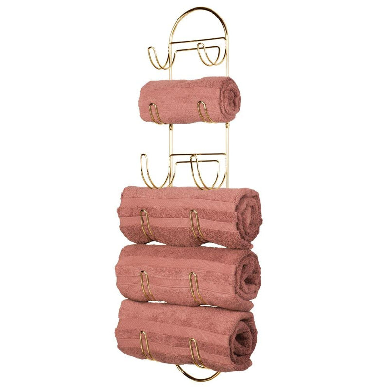 Badri 1 Wall Towel Rack, Gold