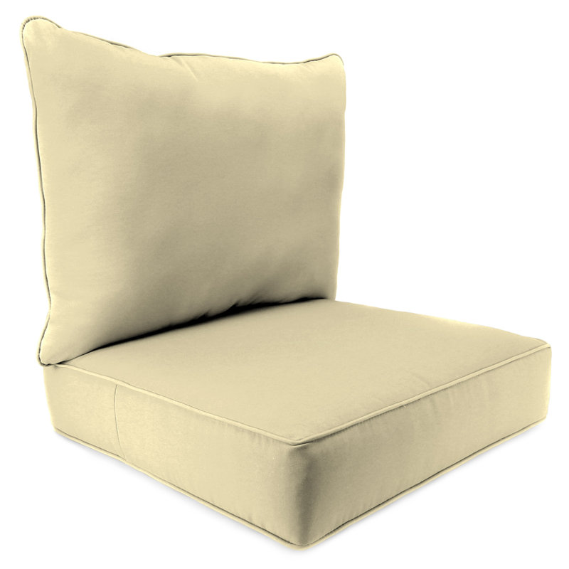 Coussin de chaise d'extérieur 24 po x 47 po, Beige