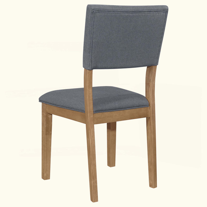 Ensemble de deux chaises d'appoint rembourrées en tissu, parfaites pour les réceptions décontractées et les repas confortables
