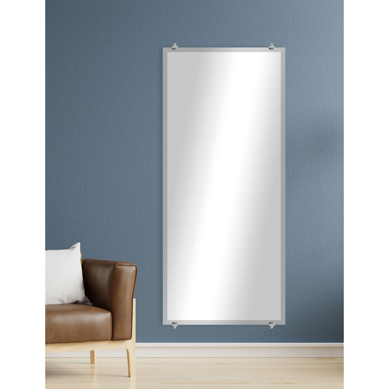 Arvinjot Flat Wall Mirror, 60" H x 26.50" W