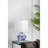 D12x19.3" Blue And White Ceramic Vase Lamp