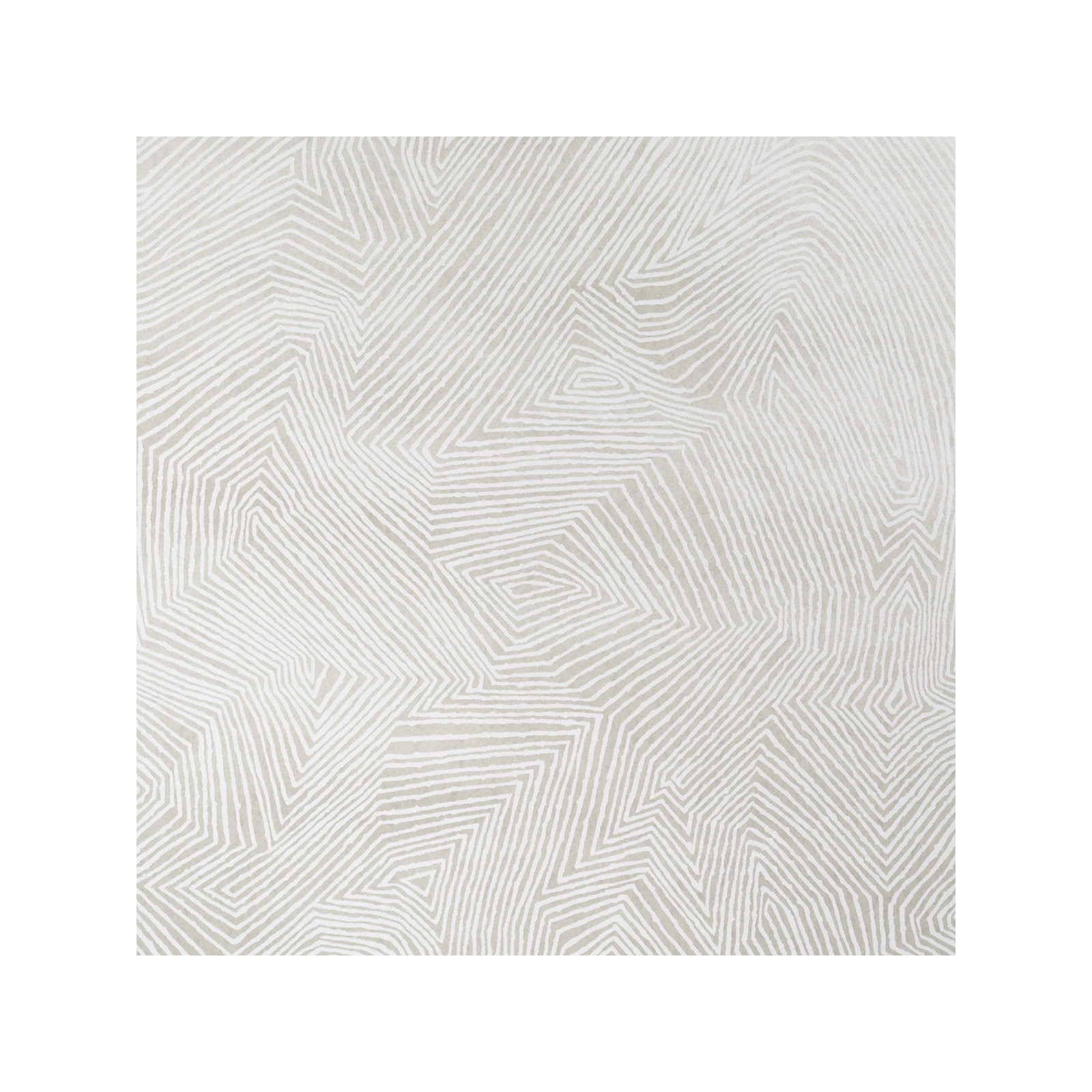 Labyrinth Grand Wallpaper, Soft Silver