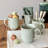 over&back Rimmed 16oz Semi-Matte White Hand-Finished Stoneware Mugs, Set of 4-99312930