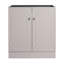 Meuble-lavabo 30 po kaki avec armoires de rangement à fermeture en douceur - Style de porte moderne