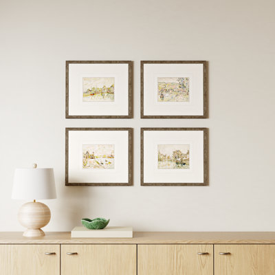 Ensemble de 4 petits paysages Ashonti