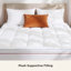 Surmatelas à plateau-coussin pour dortoir et université, surmatelas respirant rafraîchissant avec poche profonde-105588794-105588798
