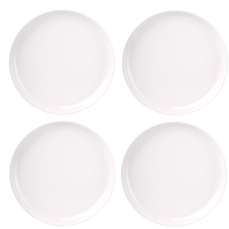 Assiette plate en mélamine Marbella, Blanc