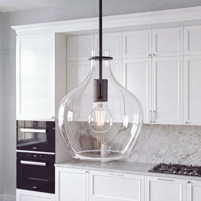 Clear Glass Hanging Light