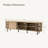 70.9'' W Wood TV Stand with Sliding Doors for TVs up to 75''