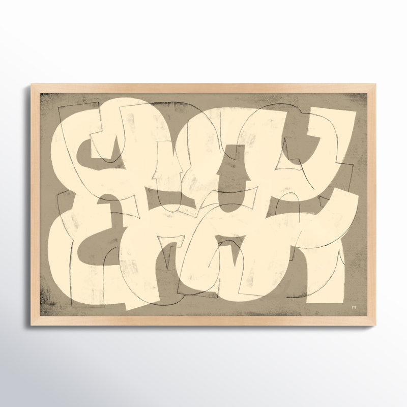 Drawing By StudioM by StudioM, Maple Framed Paper, 35" H x 50" W x 1.25" D