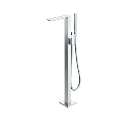 GR Single Handle Floor Mounted Freestanding Clawfoot Tub Faucet with Handshower