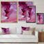 Reproduction d'art sur toile de luxe luxueuse marbré rose II-997378002-997378004