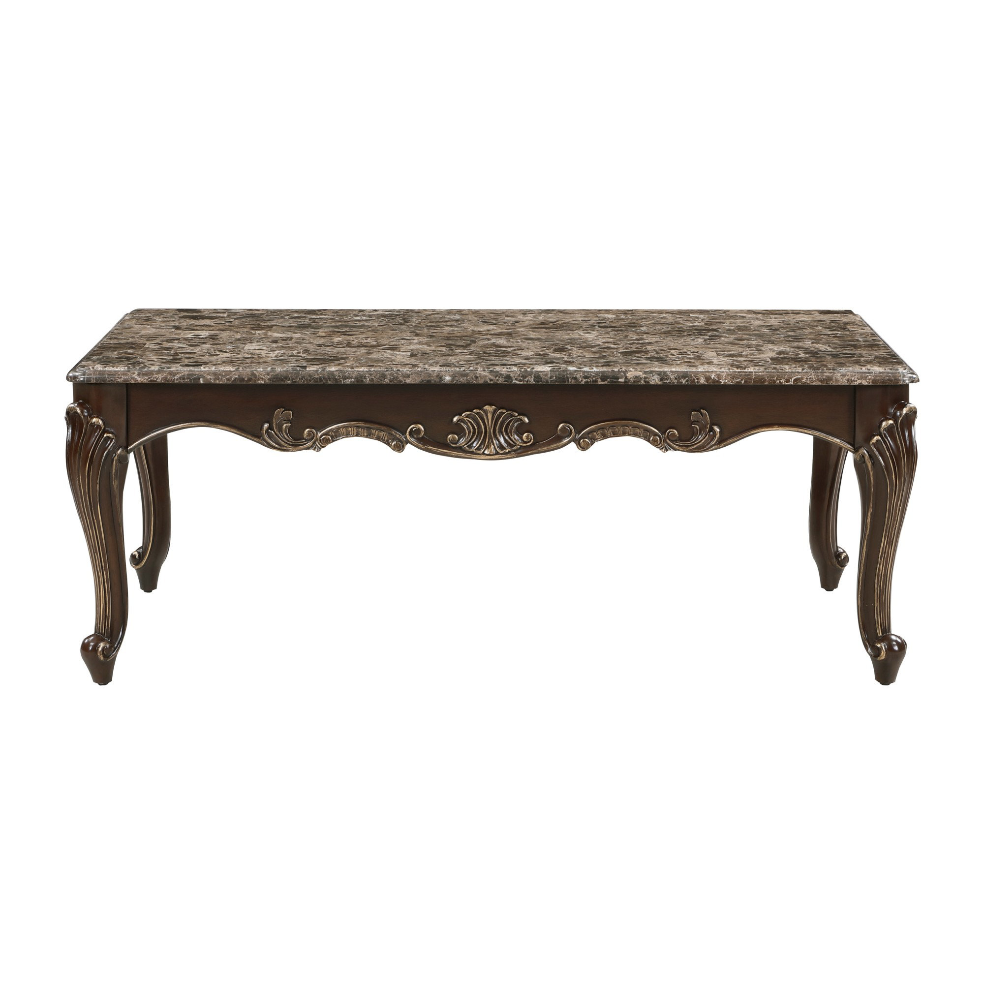 Bloomsbury Market Formal Traditional Luxury 1pc Marble Top Cocktail ...