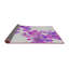 Tapis rose/gris tissé à la machine-931183970