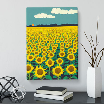 Kalkaska Sunflower Field Vol.5 - Wrapped Canvas