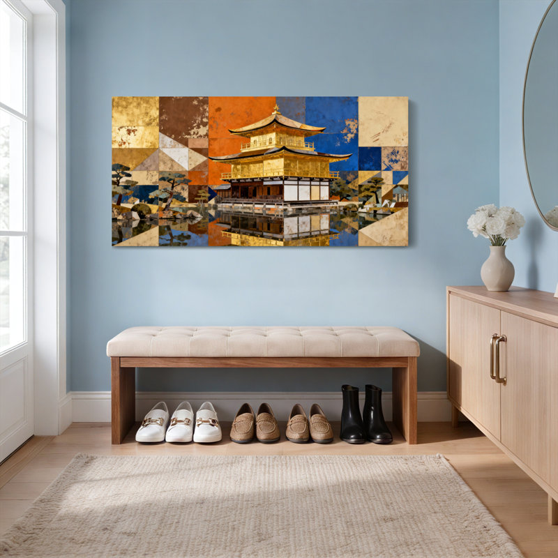 Golden Pagoda, H 12 po x l 36 po