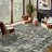 Oriental Machine Washable Rug with Rubber Backing for Living Room Floral Non-Slip Area Rug Easy-Cleaning Vintage Floor Carpet for Bedroom Dining Room Office Playroom Nursery-1561612117