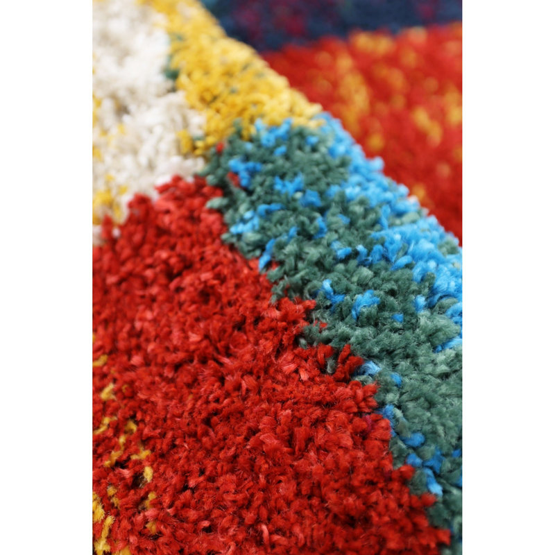 Block Print Area Rug, Rectangle 120 x 170 cm 