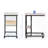 Jumelle C Table, storage end table, nightstand with drawer, modern side table-638387862