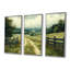 «Green Peaceful Valley I», ensemble d'art mural-2063658965-2063658967