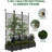 3-Piece Modular Raised Garden Bed with Trellis, Vertical Planter Box for Climbing Plants, Privacy Screen, and Outdoor Plant Support for Patio, Balcony, or Backyard